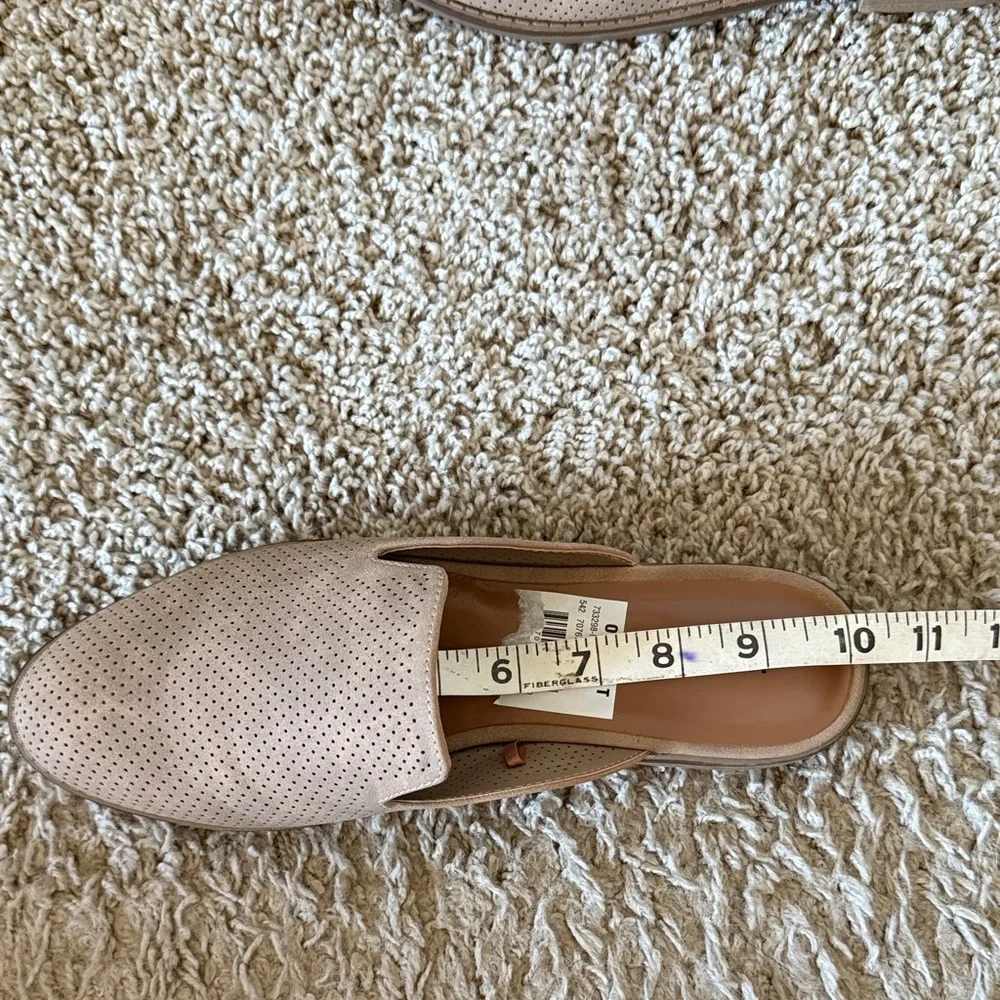 Indigo Brown Perforated Mules Brushed Suede NWT size 8 - Picture 8 of 14
